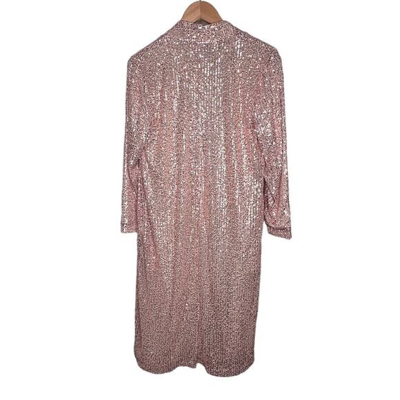NWT Anthropologie Mare Mare Sequin Duster Cardigan in Rose Color - Picture 11 of 11